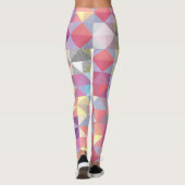 Leggings Motifs Triangles multicolores (Dos)