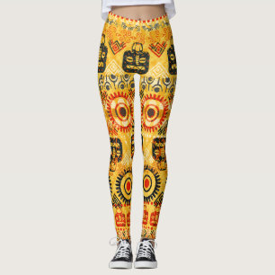 Leggings Motifs tribaux : motif ethnique sans couture.