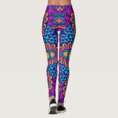 Leggings Motifs tribaux psychédéliques - Vibrant B (Dos)