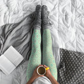 Leggings Motifs Turquoise Starburst