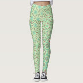Leggings Motifs Turquoise Starburst (Devant)