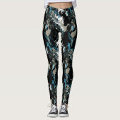 Leggings Motifs Turquoises Aussie (Devant)