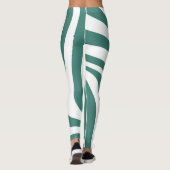 Leggings motifs verts et blancs (Dos)