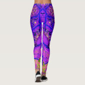 Leggings Motifs violets lumineux (Dos)