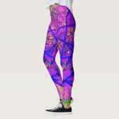 Leggings Motifs violets lumineux (Gauche)