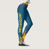 Leggings Motivation de la condition physique OCEAN BLEU (Droite)