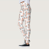 Leggings Motivation expression typographique motif motif (Gauche)