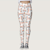 Leggings Motivation expression typographique motif motif (Devant)