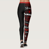Leggings Mots De Sensibilisation...Aneurysme Du Cerveau (Dos)