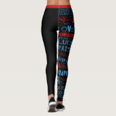 Leggings Mots De Sensibilisation...Diabète (Dos)