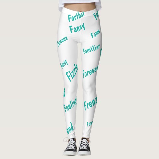 Leggings Mots F aléatoires (Devant)