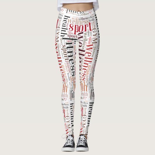 Leggings Mots fitness (Devant)
