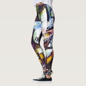 Leggings Mots Graffiti colorés (Gauche)