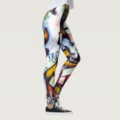 Leggings Mots Graffiti colorés (Droite)