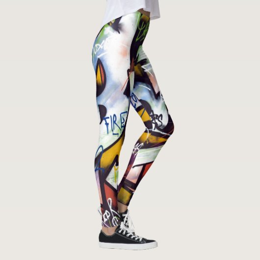 Leggings Mots Graffiti colorés (Droite)