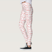 Leggings Mots romantiques Saint Valentin (Gauche)