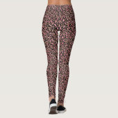 Leggings Mousse chic mocha, Empreinte de léopard rose et no (Dos)