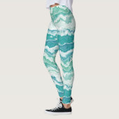 Leggings mousse de mer marbrée : (Gauche)