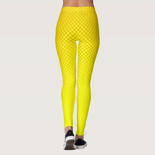 Leggings Moutarde demi-teinte et jaune (Dos)