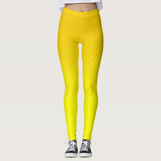 Leggings Moutarde demi-teinte et jaune (Devant)