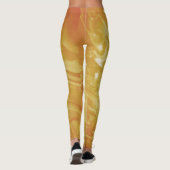 Leggings Moutarde Jaune Abstrait, Moderne Tendance (Dos)