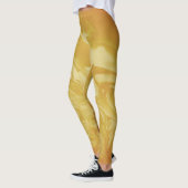 Leggings Moutarde Jaune Abstrait, Moderne Tendance (Gauche)