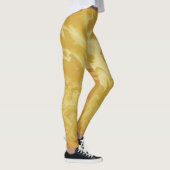 Leggings Moutarde Jaune Abstrait, Moderne Tendance (Droite)