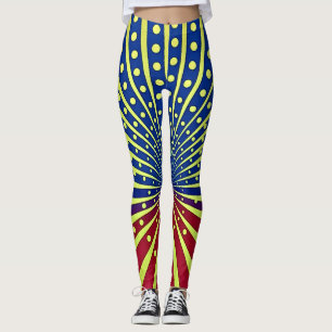 Leggings Mouvement vibrant radiant pointillé,