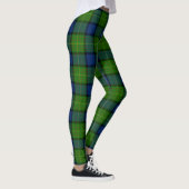 Leggings Muir Moore écossais vert bleu plaid (Droite)