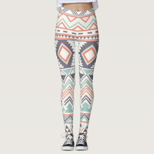 Leggings Multi-Aztec Pastel