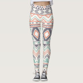 Leggings Multi Aztec Pastel Femmes (Devant)