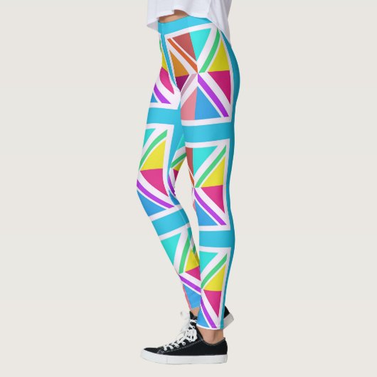 Leggings - Multi gekleurde Union Jack Flag (Links)