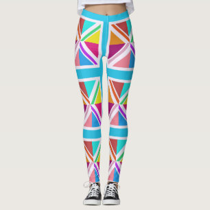 Leggings - Multi gekleurde Union Jack Flag