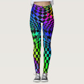 Leggings Multi-vérificateurs tordus par Kenneth Yoncich (Devant)