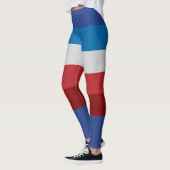 Leggings Multicolor 4 juillet rétro moderne rayé (Gauche)