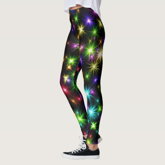 Leggings Multicolor Christmas Star Rays-57191 (Gauche)
