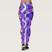 Leggings Multicolor dynamique abstrait "Ratti_Creative_Arts (Dos)