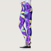 Leggings Multicolor dynamique abstrait "Ratti_Creative_Arts (Gauche)