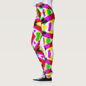 Leggings Multicolor dynamique abstrait "Ratti_Creative_Arts (Gauche)