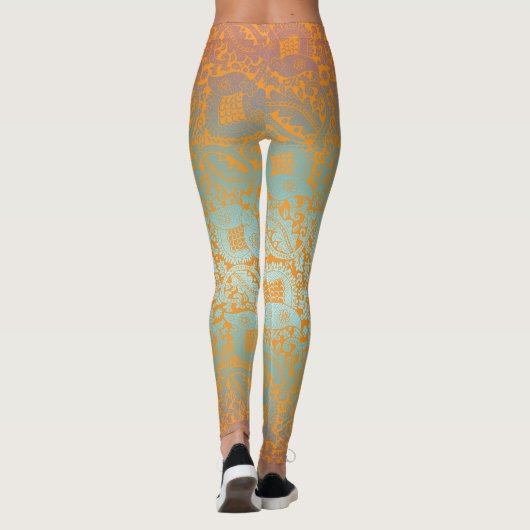Leggings Multicolor unique médiéval (Dos)
