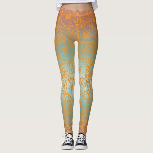 Leggings Multicolor unique médiéval (Devant)