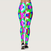 Leggings Multicolor vibran abstrait "Ratti_Creative_Arts" (Dos)