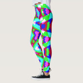 Leggings Multicolor vibran abstrait "Ratti_Creative_Arts" (Gauche)