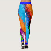 Leggings Multicolore Abstrait (Dos)