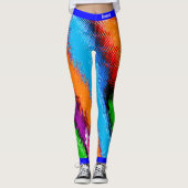 Leggings Multicolore Abstrait (Devant)
