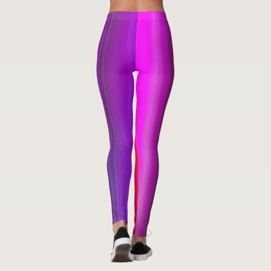Leggings Multicolored abstract linear print (Dos)