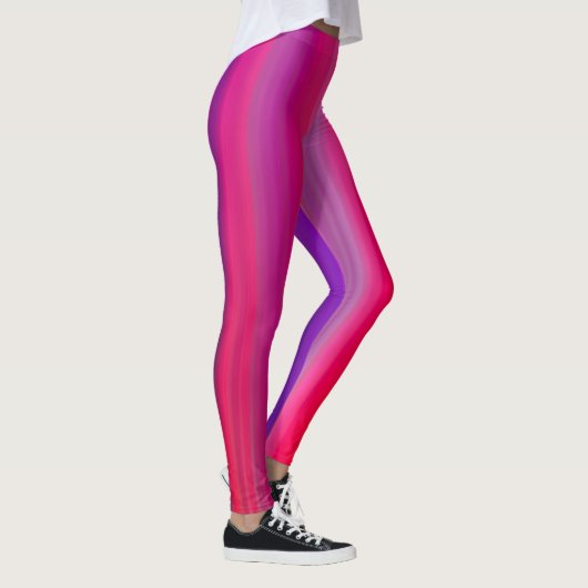 Leggings Multicolored abstract linear print (Droite)