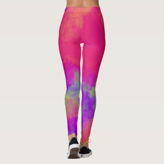 Leggings multicolores Abstraits (Dos)
