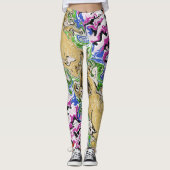 Leggings Multicolores liquides (Devant)