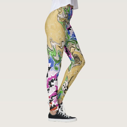 Leggings Multicolores liquides (Droite)